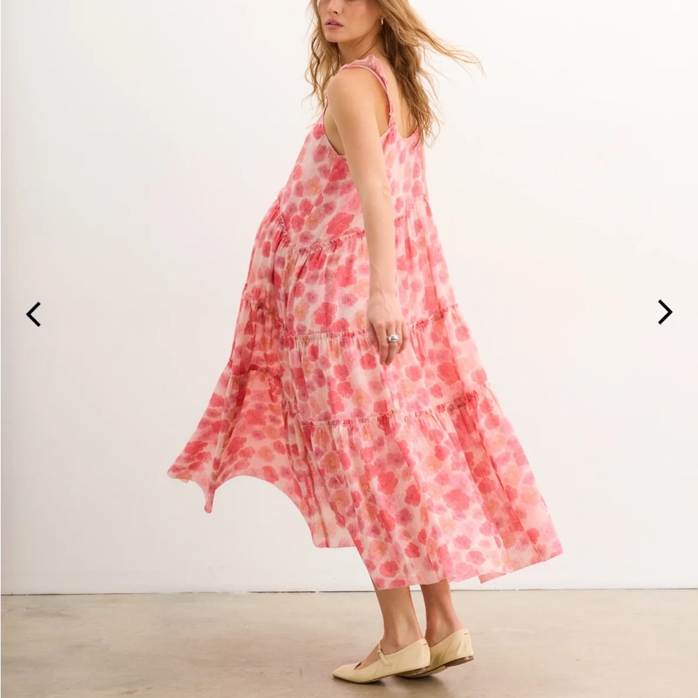 Hatch Asymmetrical Pink Floral Dress